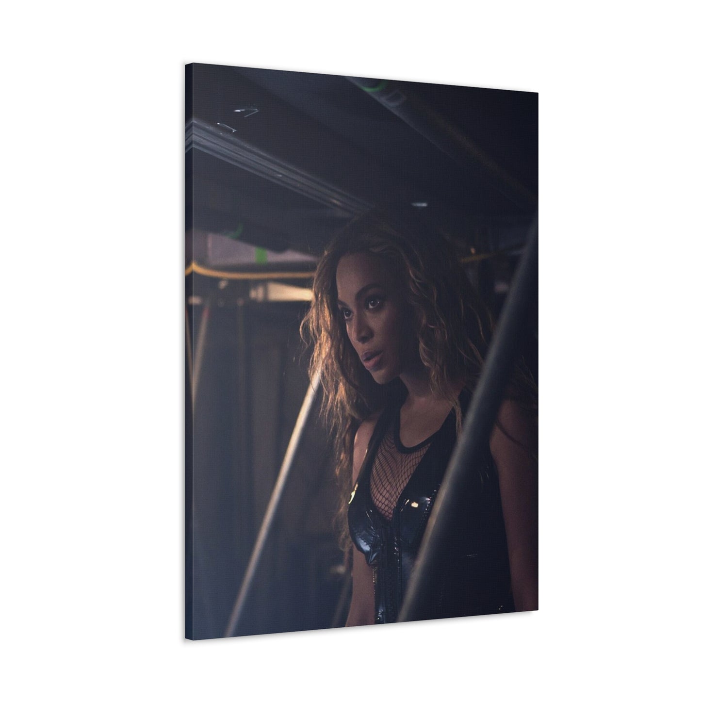 Beyonce Knowles Carter Backstage Before A Show Canvas Wall Art