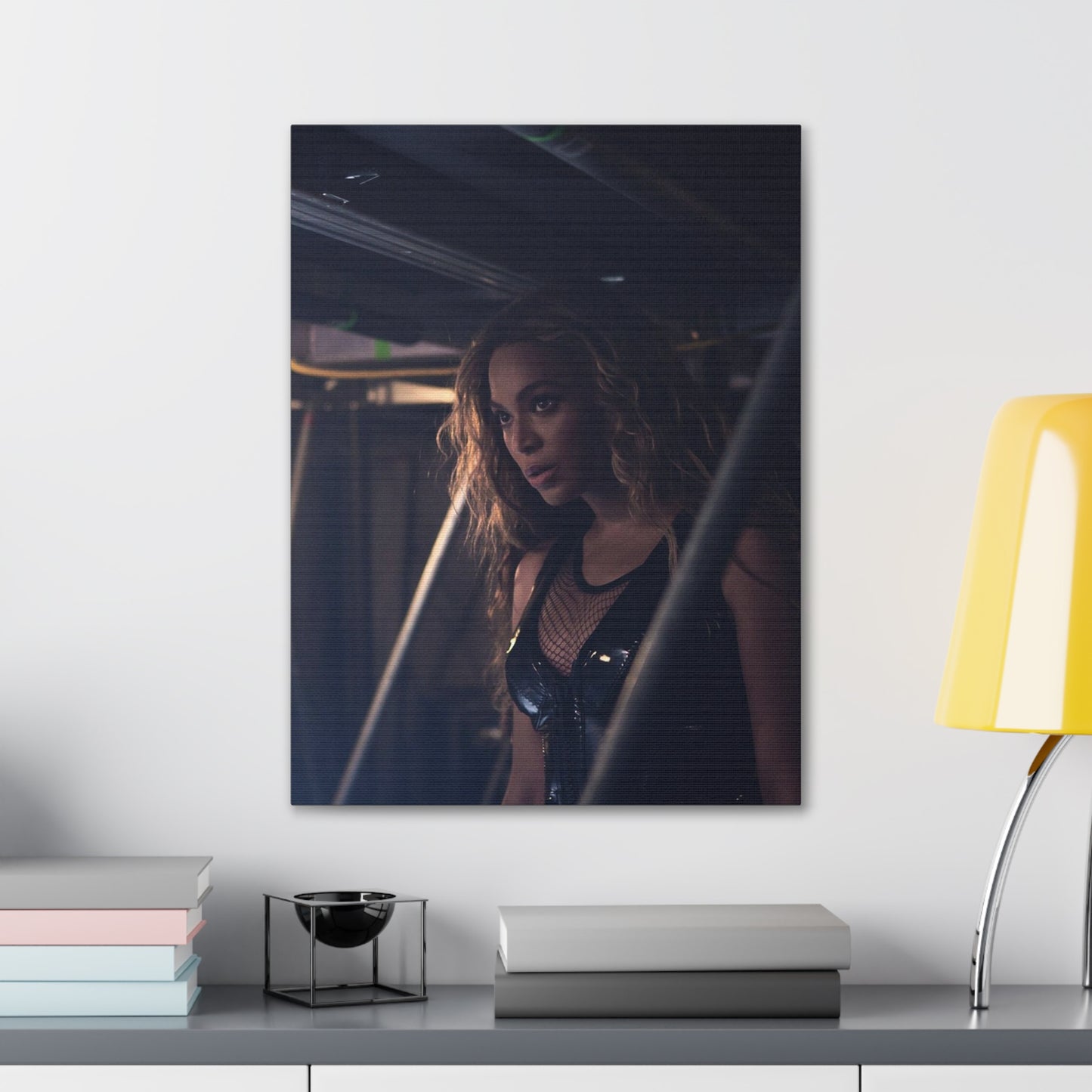 Beyonce Knowles Carter Backstage Before A Show Canvas Wall Art